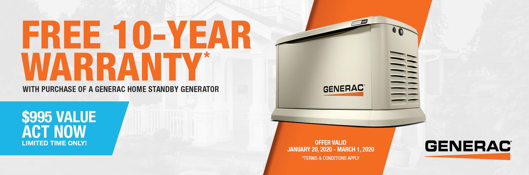 Homestandby Generator Deal | Warranty Offer | Generac Dealer | Hiram, GA